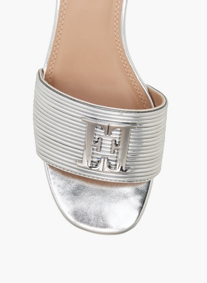 ELLE Women Metallic Block Heel Sandals Ramadan Collection - Image 4